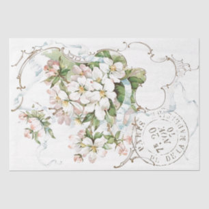 Apple Blossom Blume Decoupage Postmark Paris Seidenpapier