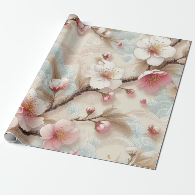Apple Blossom Branchen Geschenkpapier (Ungerollt)