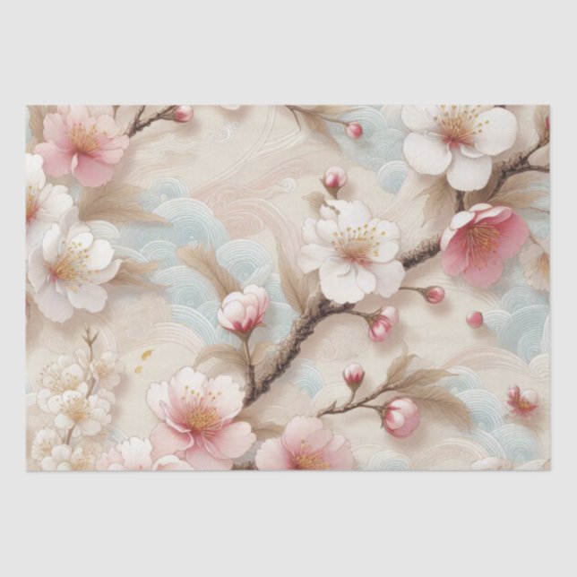 Apple Blossom Branchen Seidenpapier (Vorderseite)