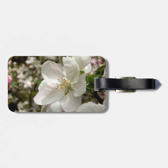 Apple Blossom Gepäckmarke Gepäckanhänger (Rückseite horizontal)