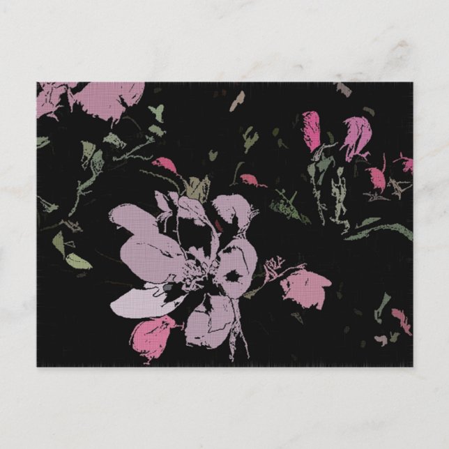 Apple Blossom in Tinte Postkarte (Vorderseite)