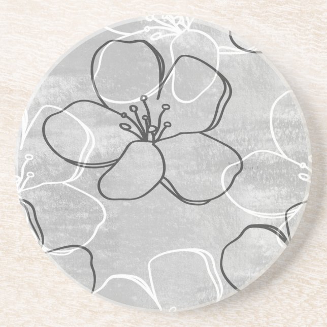 Apple Blossom Traum: Abstrakte Ornamente Getränkeuntersetzer (Vorne)