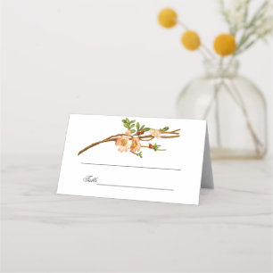Apple Blossom Wasserfarbenstems Hochzeit Platzkarte