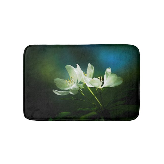 Apple Blossom - zwei Blume Badematte (Vorderseite)