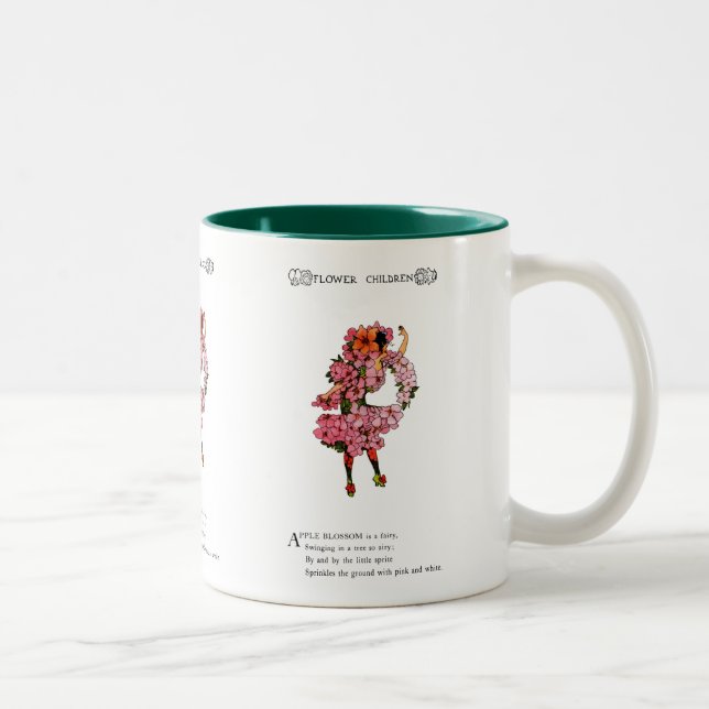 Apple Blossom Zweifarbige Tasse (Rechts)