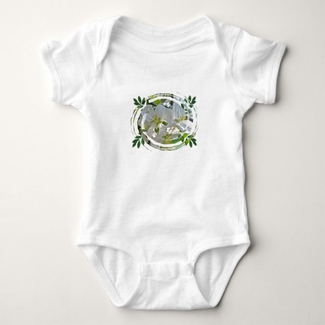Apple Blossoms Baby Säugling Shirt (Vorderseite)