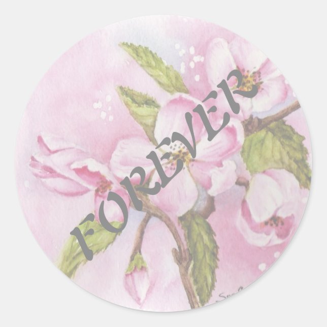 APPLE BLOSSOMS WEDING STICKERS (Vorderseite)