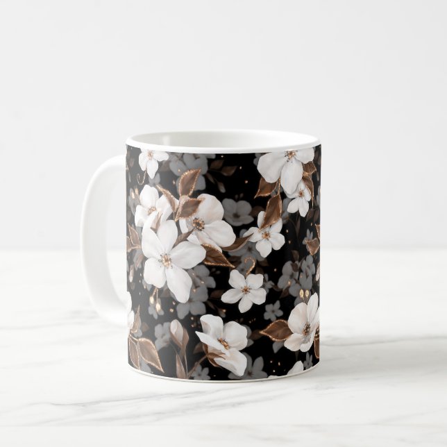 Apple-Blume Kaffeetasse (Vorderseite Links)