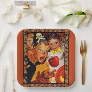 Apple Bobbing Gefahren Pappteller