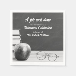 Apple Books Noir, Lehrerin für Altersversorgung Serviette