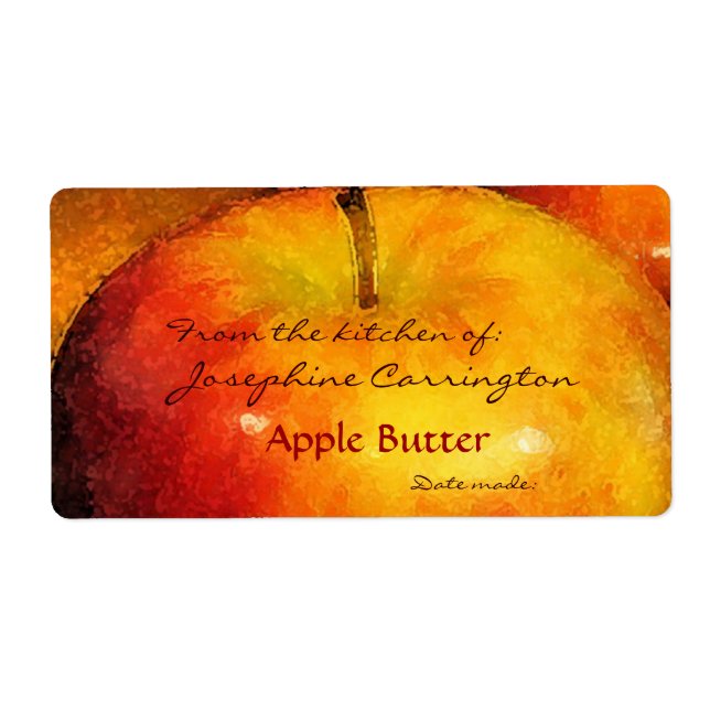 Apple Butter Canning Labels (Vorne)