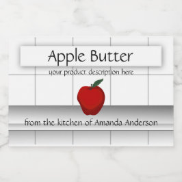 Apple Butter Kitchen Tiles 3x2 Produktkennzeichnun Lebensmitteletikett
