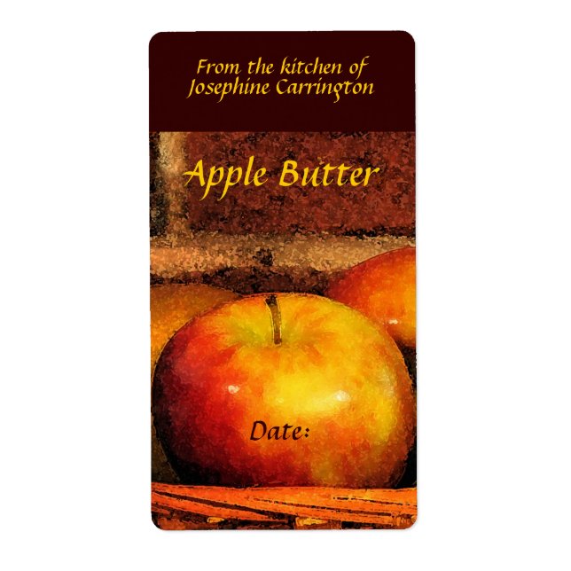 Apple Butter Labels (Vorne)