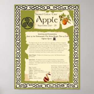 APPLE CELTIC SACRED TREM POSTER