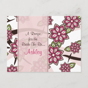 Apple Cherry Blossom Rezept Card für die Brücke Postkarte