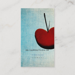 Apple Cherry Business Card Visitenkarte