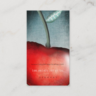 Apple Cherry Business Card Visitenkarte