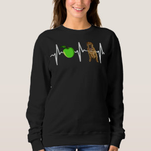 Apple Chinese Shar Pei Heartbeat Dog Sweatshirt