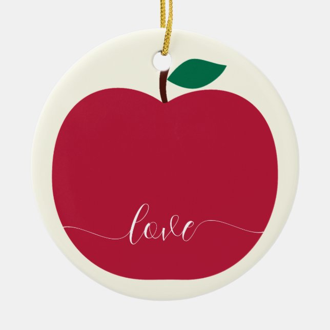 Apple Christmas Tree Ornament (Vorne)