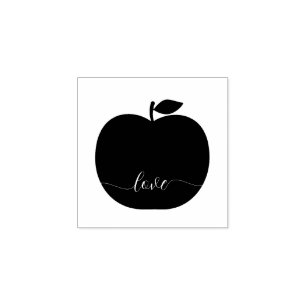 Apple Christmas Tree Ornament Gummistempel