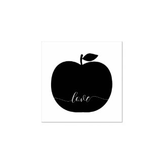 Apple Christmas Tree Ornament Gummistempel