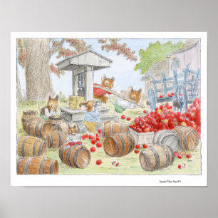 Apple Cider Harvesting by Wallace Tripp Poster