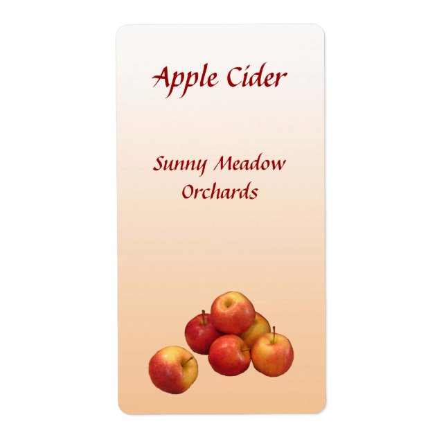 Apple Cider Labels (Vorne)