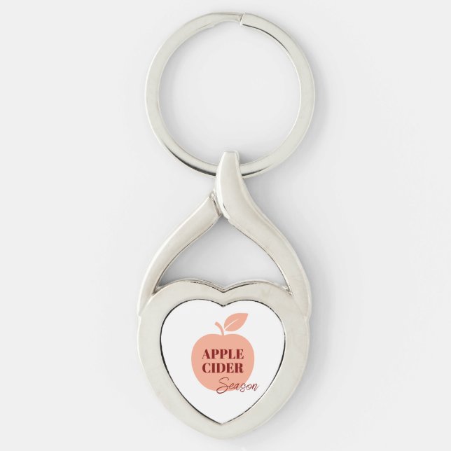 Apple Cider Metal Keychain Schlüsselanhänger (Vorderseite)