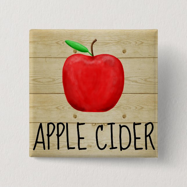 Apple Cider Red Apple Button (Vorderseite)
