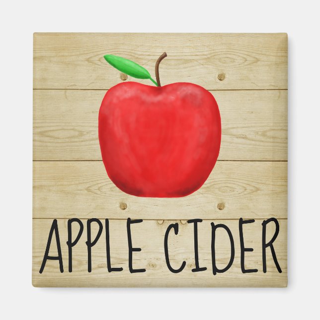 Apple Cider Red Apple Magnet (Vorne)