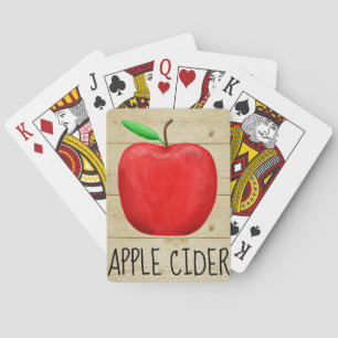 Apple Cider Red Apple Spielkarten