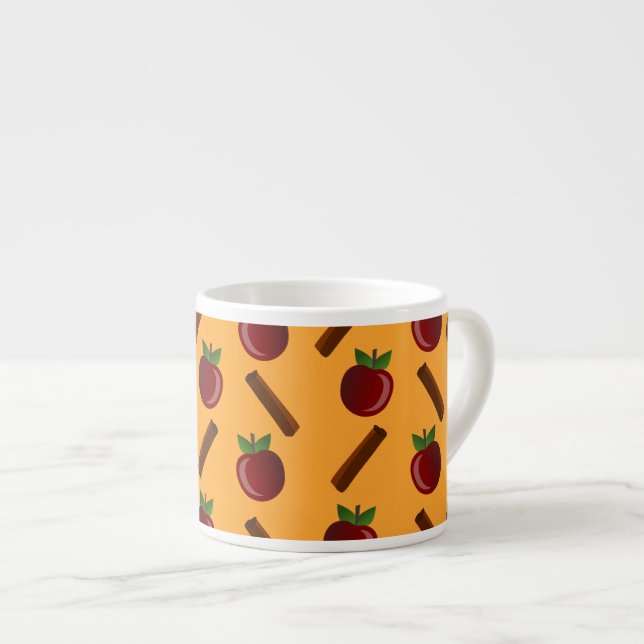 Apple Cinnamon Muster Espressotasse (Vorderseite Rechts)