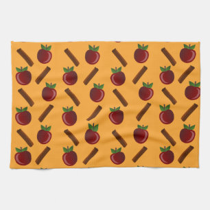 Apple Cinnamon Muster Geschirrtuch