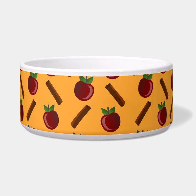 Apple Cinnamon Muster Napf (Vorderseite)