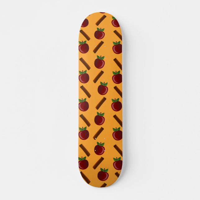 Apple Cinnamon Muster Skateboard (Vorne)