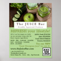 Apple & Cucumber, Juice-Bar-Werbung