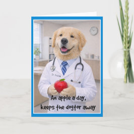Apple + Cute Get Well Card  AB-2 Karte