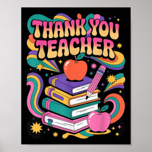Apple danke Ihnen Lehrer Lehrer Motivierend Apple Poster