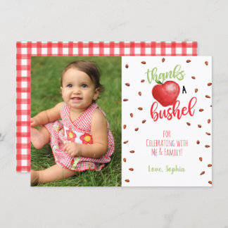 Apple Dankeschön Karte mit Foto