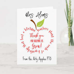 Apple dankt Ihnen, dass Sie uns geholfen haben, Le Karte