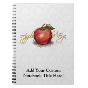 Apple des Auges des Gottes, christlich Notizblock