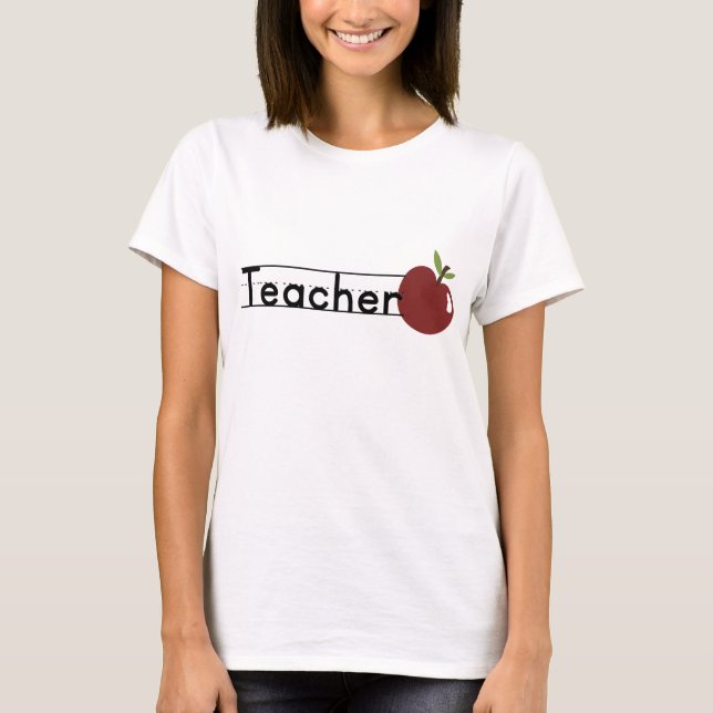 Apple des Lehrers T-Shirt (Vorderseite)