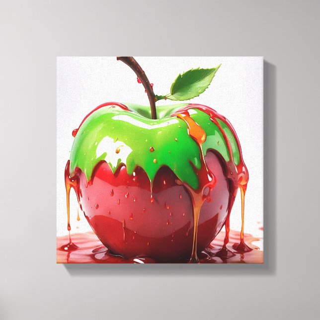 Apple Digital Art Leinwanddruck (Vorderseite)