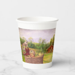 Apple Ernte mit Red Barn Erntedank Party Pappbecher
