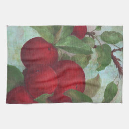 Apple Ernte, rot und grün Geschirrtuch