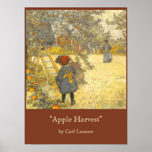 Apple ernten durch Carl Larsson Poster
