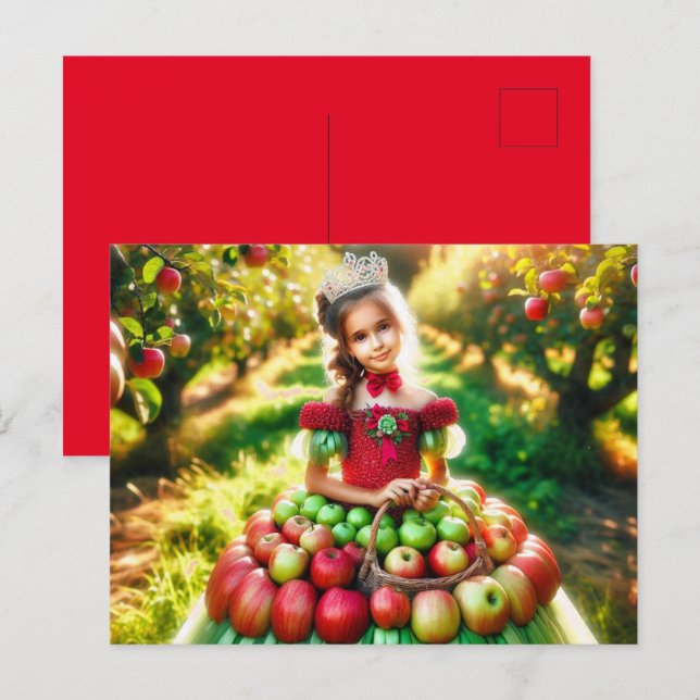 Apple Fairy Postkarte (Vorne/Hinten)
