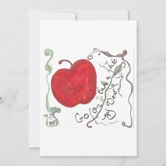 Apple Fairy Tale Card Einladung (Vorderseite)