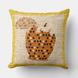 Apple Fine Art auf Burlap Linen Jute Kissen