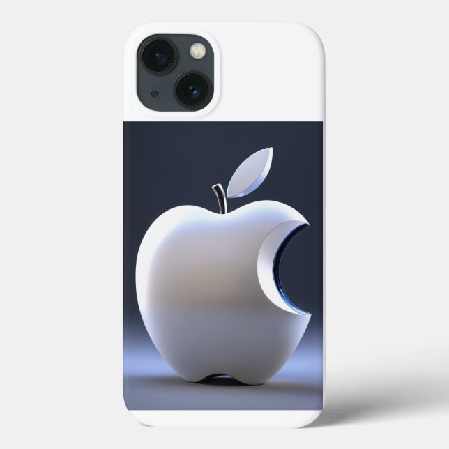 Apple-Firmenlogo auf schwarzem Hintergrund Case-Mate iPhone Hülle (Rückseite)